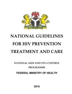 National Guideline for HIV Prevention, Treatment and Care 2016-001